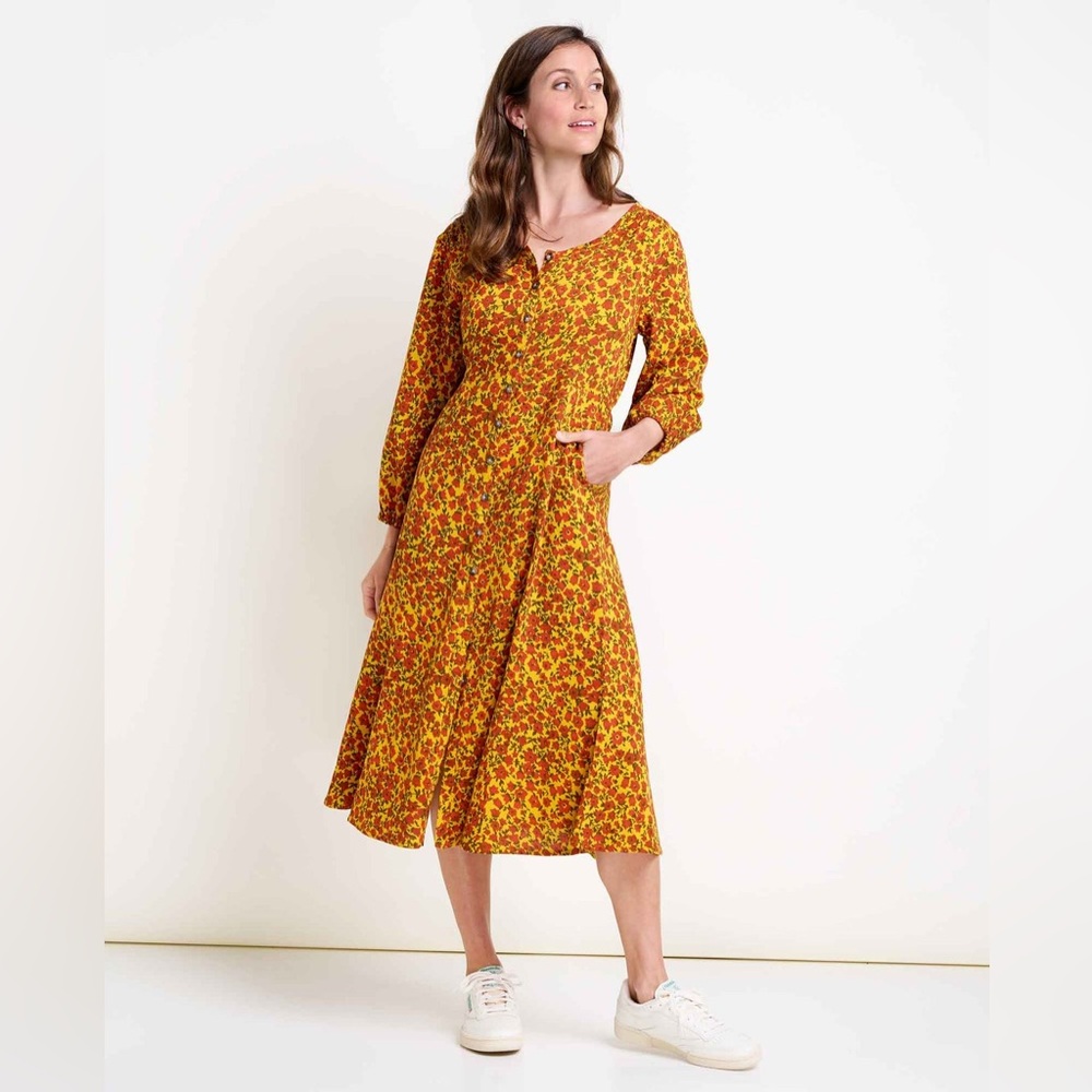Toad & Co. Manzana Paneled Midi Dress size XS